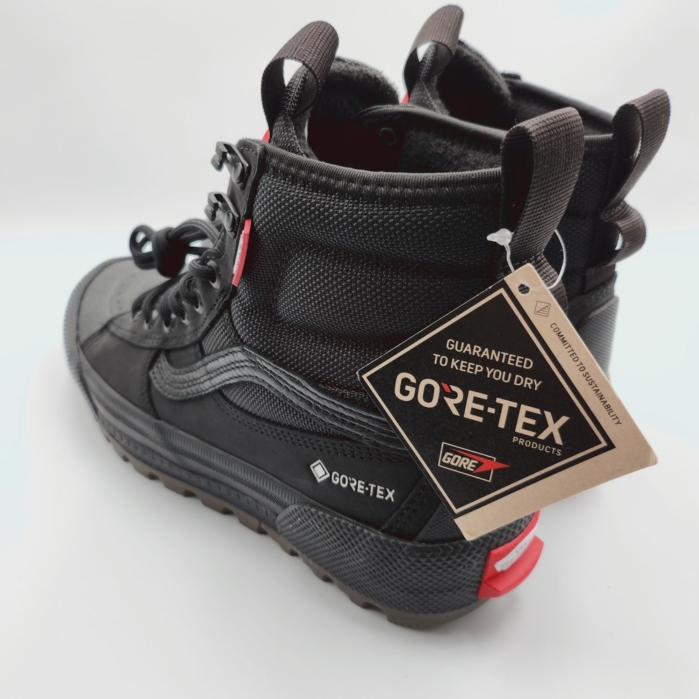 Mens Size 6.5 Vans Winter Boots Sk8-Hi Gore-Tex MTE Weatherproof Design Black - Picture 3 of 5